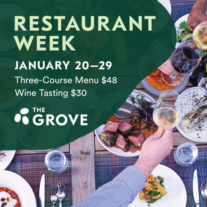 The Grove at Copia, Restaurant Week Napa Chamber of Commerce